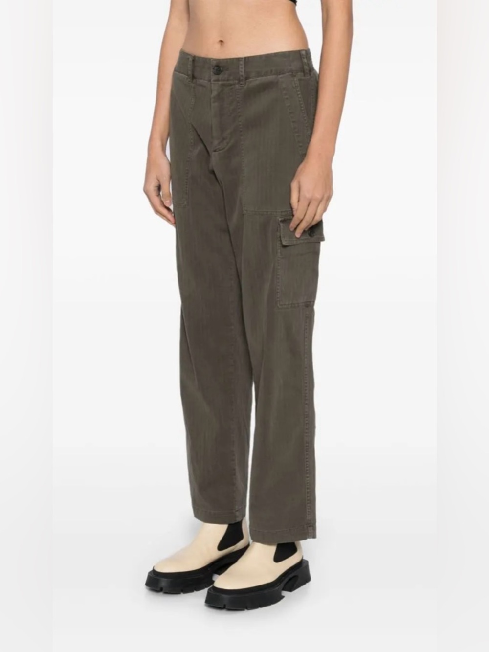 James Perse Herringbone Utility Trousers size 2